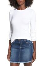 Women's Bp. Ribbed Long Sleeve Tee, Size - White