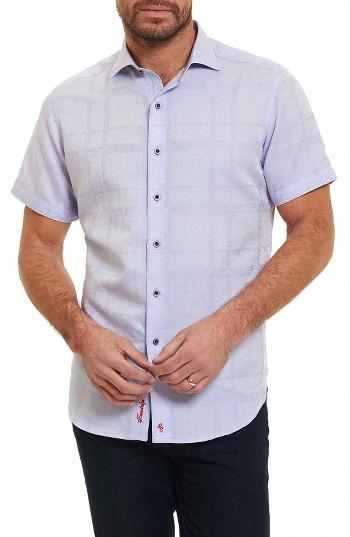 Men's Robert Graham Morley Sport Shirt, Size - Purple