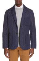 Men's Burberry Clifton Quilted Blazer - Blue