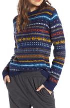 Women's Treasure & Bond Fair Isle Sweater, Size - Blue