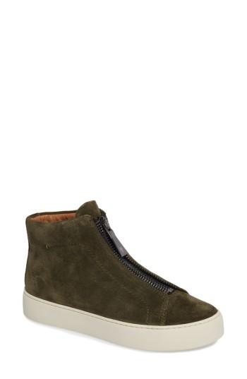 Women's Frye Lena Zip High Top Sneaker M - Green