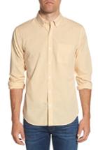 Men's Bonobos Summerweight Slim Fit Gingham Sport Shirt, Size R - Orange