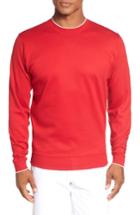 Men's Bobby Jones 'walker' Tipped Pima Cotton Long Sleeve T-shirt, Size - Red