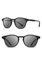 Men's Shwood Kennedy 50mm Polarized Sunglasses - Black/ Grey Polarized
