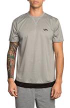 Men's Rvca Runner Mesh T-shirt - Grey
