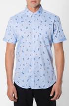 Men's 7 Diamonds 'california Sway' Trim Fit Short Sleeve Print Woven Shirt