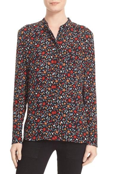 Women's A.l.c. Rey Floral Print Silk Blouse