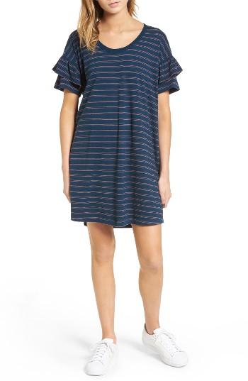 Women's Current/elliott The Ruffle Roadie Dress - Blue