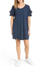 Women's Current/elliott The Ruffle Roadie Dress - Blue