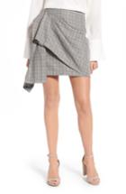 Women's J.o.a. Draped Plaid Wrap Skirt