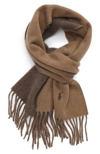Men's Polo Ralph Lauren Classic Reversible Scarf, Size - Metallic
