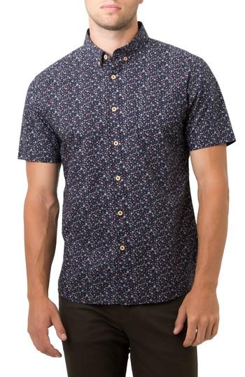 Men's 7 Diamonds Pure Luck Woven Shirt, Size - Blue