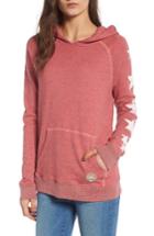Women's Sundry Graphic Pullover Hoodie - Red