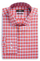Men's Boss Jenno Slim Fit Check Dress Shirt .5 - Red