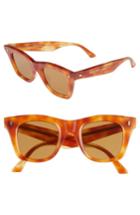 Women's Celine 46mm Square Sunglasses - Orange Havana