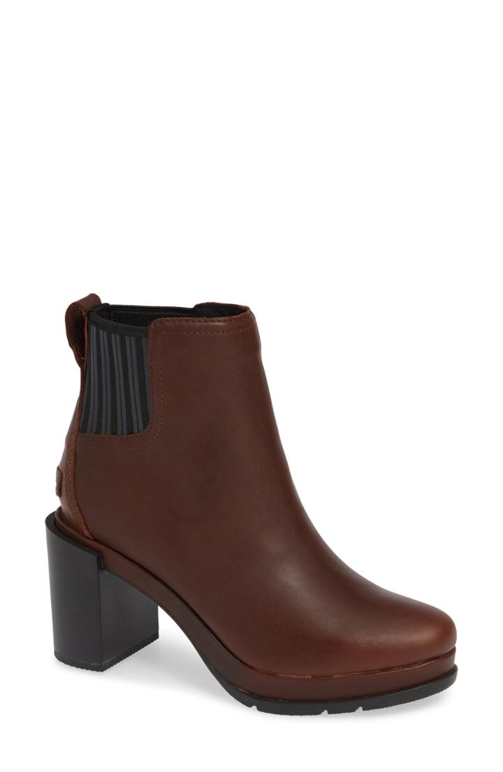 Women's Sorel Margo Waterproof Chelsea Boot M - Brown