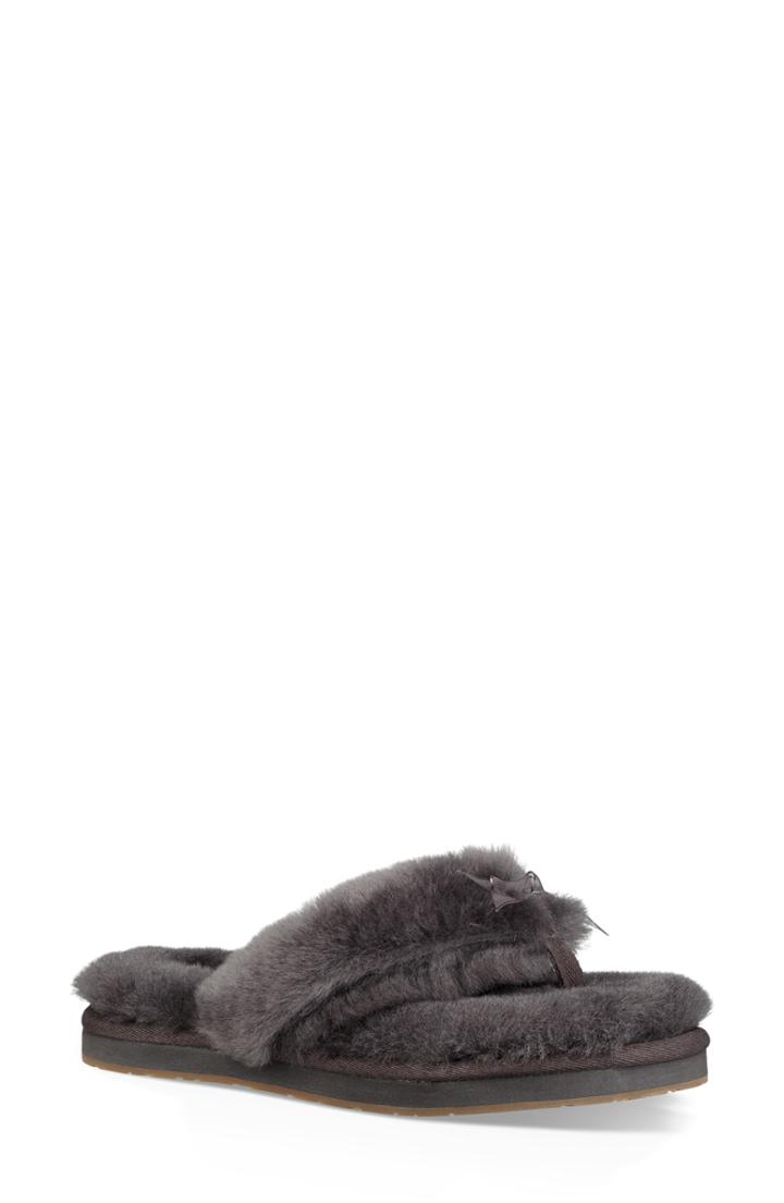 Women's Ugg Fluff Iii Flip Flop Slipper M - Grey