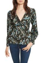 Women's Veronica Beard Oakley Silk Top - Blue