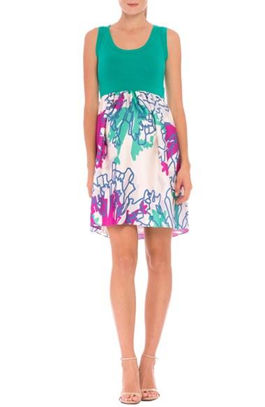 Women's Olian 'daisy' Print Maternity Dress
