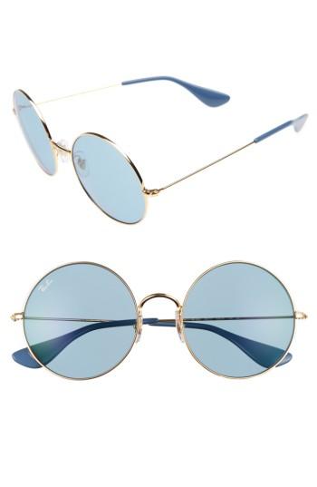 Women's Ray-ban The Ja-jo 55mm Round Sunglasses - Gold