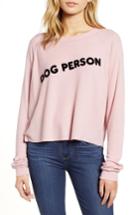 Women's Wildfox Monte Dog Person Thermal Top - Pink