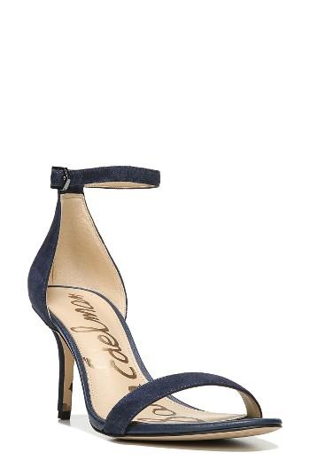 Women's Sam Edelman 'patti' Ankle Strap Sandal .5 M - Blue