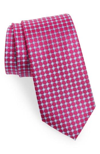 Men's Nordstrom Men's Shop Kitson Geometric Silk Tie, Size - Pink