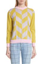 Women's Sofie D'hoore Chevron Sweater Us / 34 Fr - Yellow