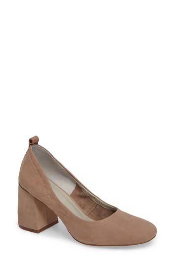 Women's 1.state Madene Block Heel Pump M - Beige