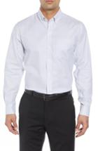 Men's Cutter & Buck Regular Fit Stripe Stretch Oxford Shirt - Blue