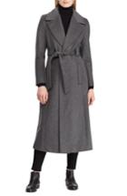 Women's Lauren Ralph Lauren Wrap Overcoat - Grey
