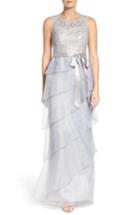 Women's Adrianna Papell Organza Ruffle Gown