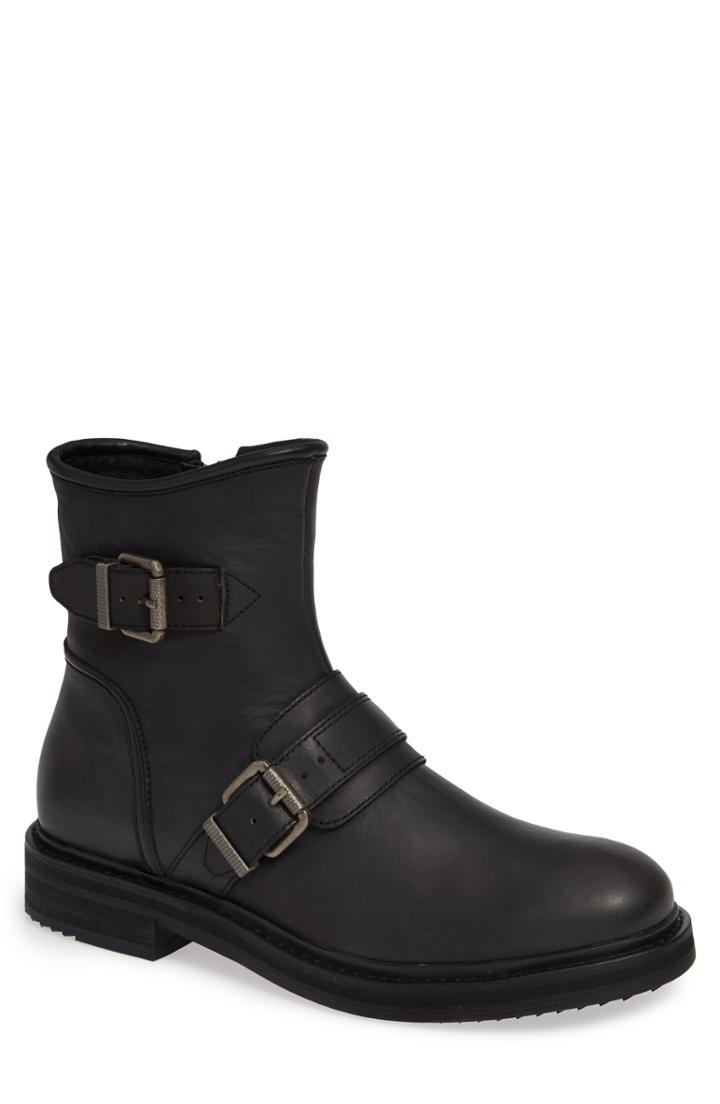 Men's John Varvatos Cooper Moto Buckle Boot .5 M - Black