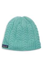 Women's Patagonia Cable Beanie - Green