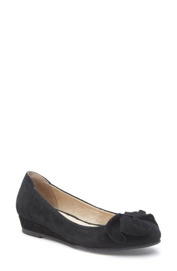 Women's Me Too Martina Bow Ballet Wedge M - Black