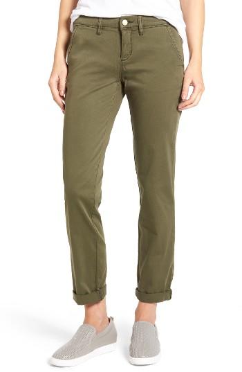 Petite Women's Caslon Boyfriend Chinos P - Green