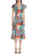 Women's Boss 'deshina' Short Sleeve Wool Sheath Dress - Grey