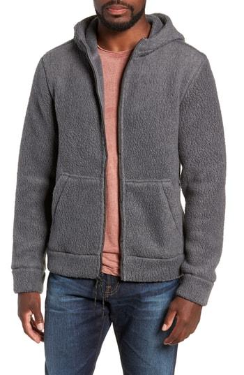 Men's Michael Bastian Regular Fit Polartec Fleece Hoodie - Grey