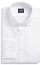 Men's John W. Nordstrom Trim Fit Dobby Dot Dress Shirt - White