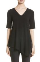 Women's St. John Collection Stretch Jersey Top - Black