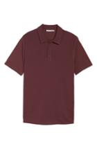 Men's Vince Mix Stitch Polo - Red