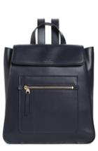 Smythson Bond Small Leather Backpack - Blue