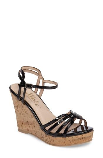 Women's Callisto Oasis Platform Wedge Sandal .5 M - Black