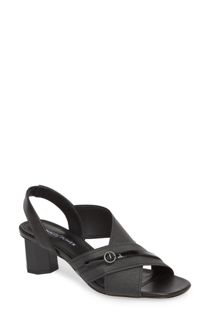 Women's Donald Pliner Radly Strappy Sandal .5 M - Black