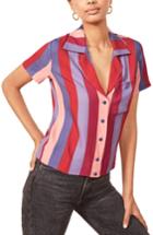 Women's Reformation Cuba Print Blouse - Red