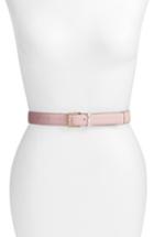 Women's Kate Spade New York Calfskin Leather Belt - Rosy Cheeks