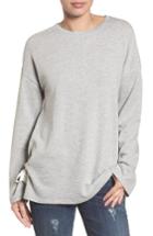 Women's Caslon Lace-up Side Sweatshirt - Grey