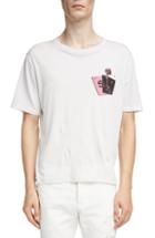 Men's Saint Laurent Rose Graphic T-shirt - None