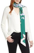 Women's Ted Baker London Graceful Floral Skinny Scarf, Size - Green