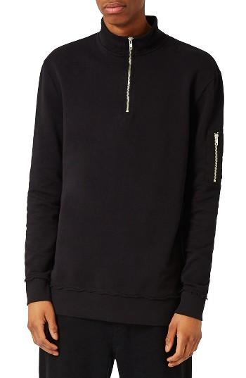 Men's Topman Ma1 Zip Sweatshirt